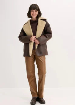 Lederimitat-Hose mit Bequembund