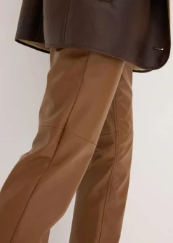 Lederimitat-Hose mit Bequembund