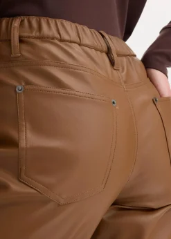 Lederimitat-Hose mit Bequembund
