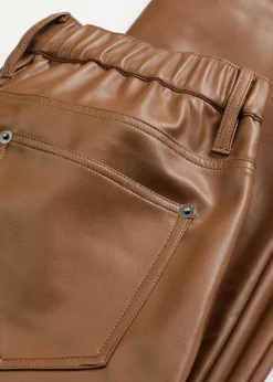 Lederimitat-Hose mit Bequembund