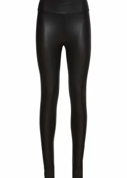 Lederimitat-Leggings mit Beschichtung