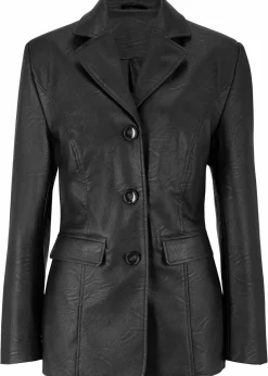 Lederimitat-Longblazer