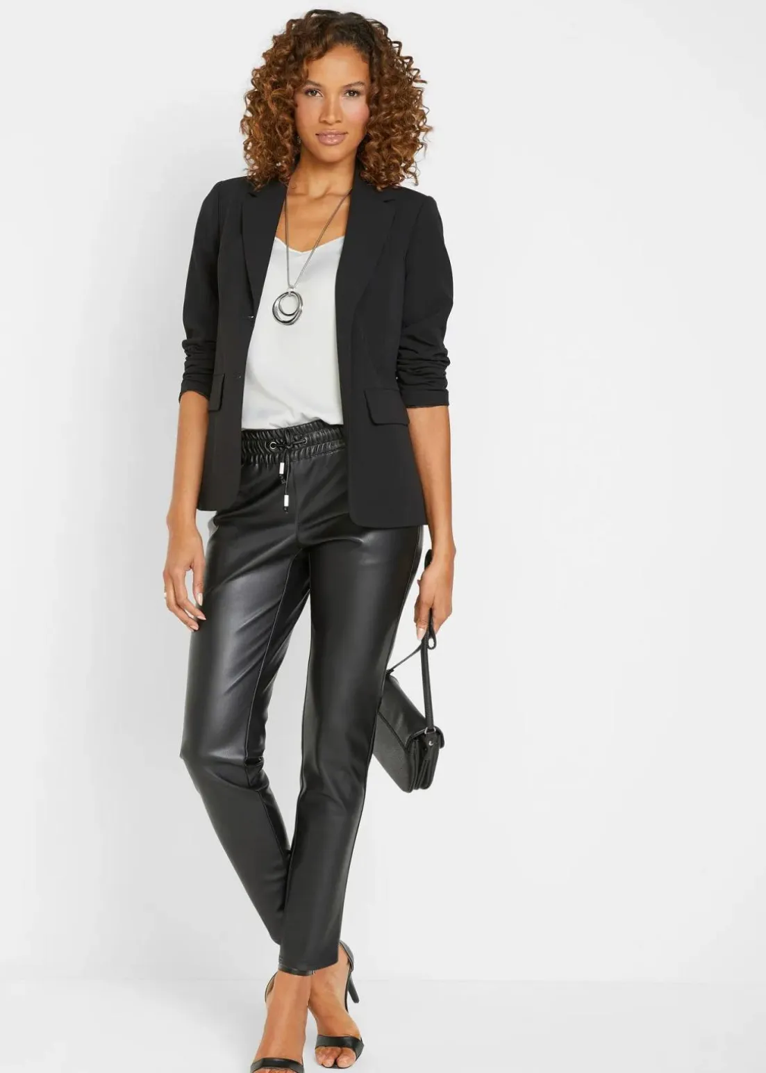 Lederimitat-Schlupfhose