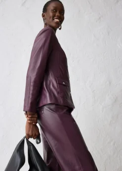 Lederjacke aus Lammnappa