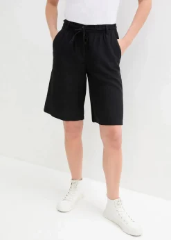 Legere Bermuda mit Leinen