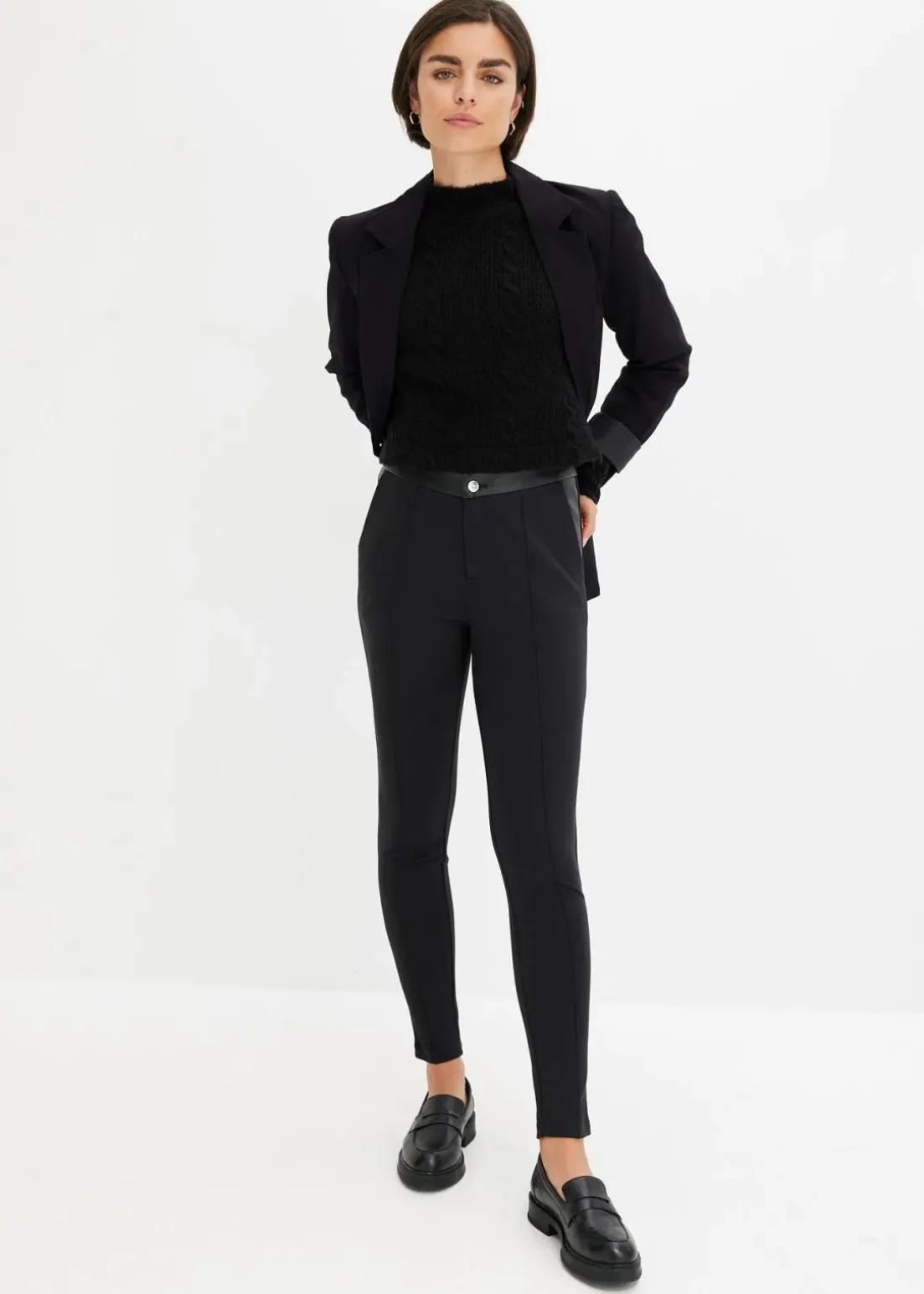 Leggings aus fließendem Viskose-Mix