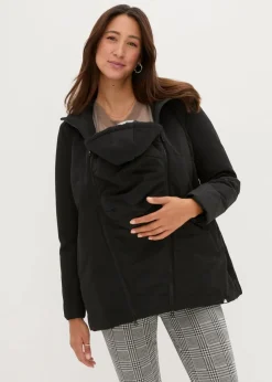Leicht wattierte 3-in-1 Umstandsfunktionsjacke mit Trageeinsatz