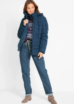 Leichte Steppjacke mit abnehmbarer Kapuze