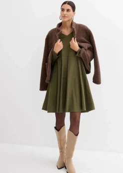 Leichtes Flanellkleid aus reiner Baumwolle