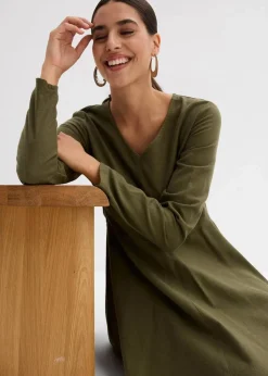 Leichtes Flanellkleid aus reiner Baumwolle