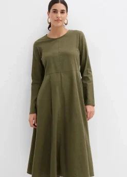 Leichtes Flanellkleid aus reiner Baumwolle