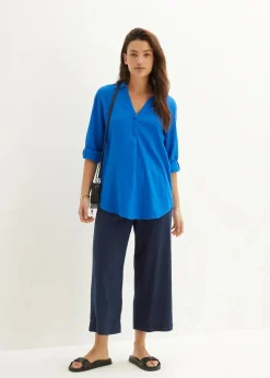 Leinen-Bluse, 3/4-Arm