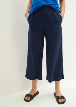 Leinen-Culotte, wadenlang