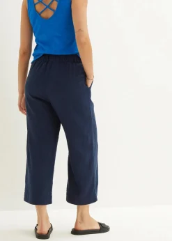 Leinen-Culotte, wadenlang