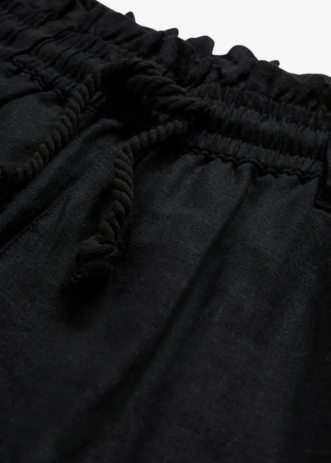 Leinen-Paperbag-Shorts