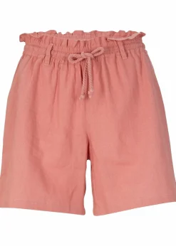 Leinen-Paperbag-Shorts