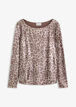 Leo-Shirt mit Glanzdruck