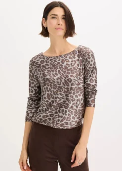 Leo-Shirt mit Glanzdruck