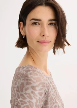 Leo-Shirt mit Glanzdruck