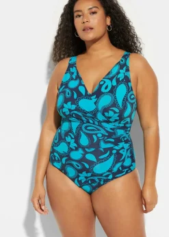 Light Shape-Badeanzug in Wickeloptik