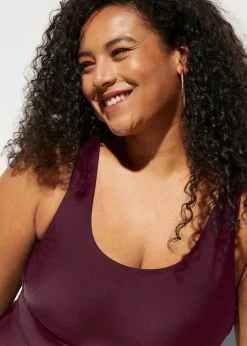 Light Shape-Badeanzug mit Zierfalten