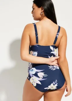 Light Shape-Badeanzug mit Wickel-Optik