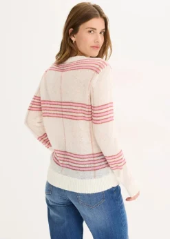 Locker gestrickter Pullover mit Woll- und Alpaka-Anteil