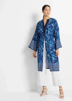 Lockere Satin-Kurzarmtunika mit überschnittenen Schultern