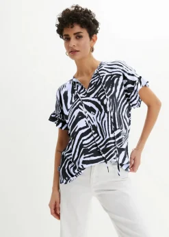 Lockere Tunika aus Viskose