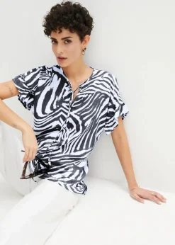 Lockere Tunika aus Viskose