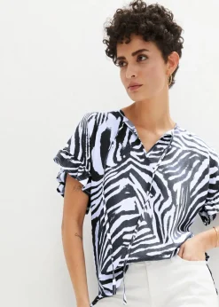 Lockere Tunika aus Viskose