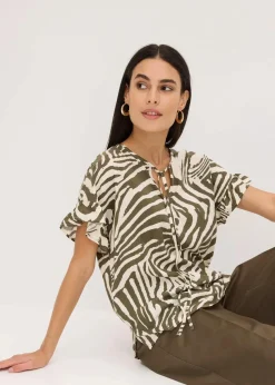 Lockere Tunika aus Viskose