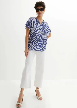 Lockere Tunika aus Viskose