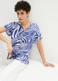 Lockere Tunika aus Viskose