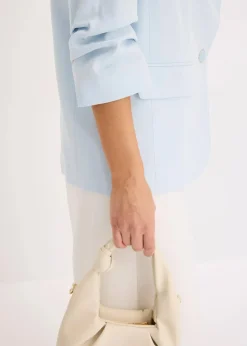 Lockerer 3/4-Arm-Blazer aus Viskose