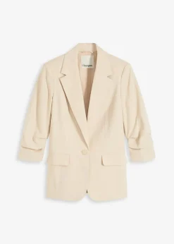 Lockerer 3/4-Arm-Blazer aus Viskose