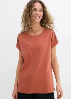 Lockeres Shirt mit Spitze