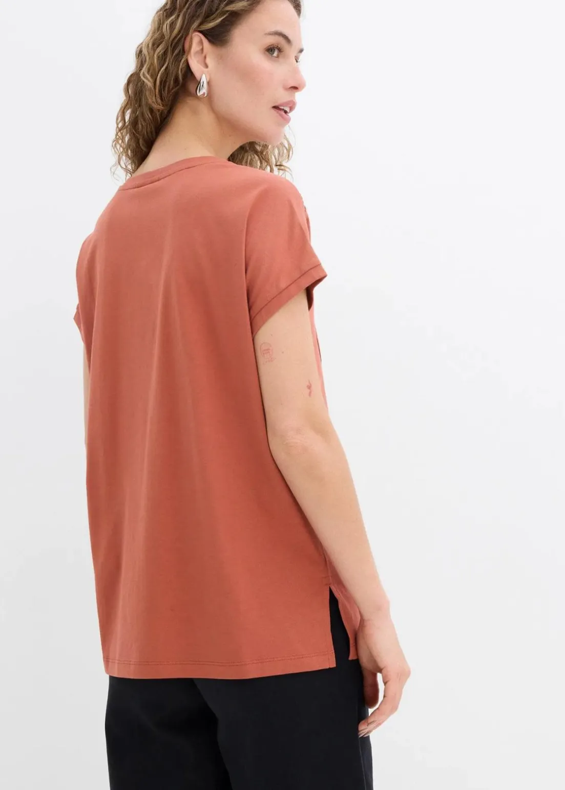 Lockeres Shirt mit Spitze