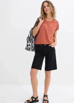 Lockeres Shirt mit Spitze