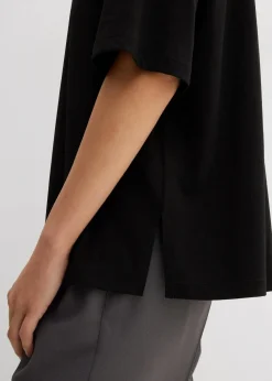 Lockeres T-Shirt aus Baumwoll-Mix