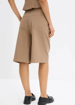 Long-Bermuda aus elastischem Baumwoll-Mix