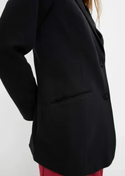 Longblazer aus Baumwoll-Jersey