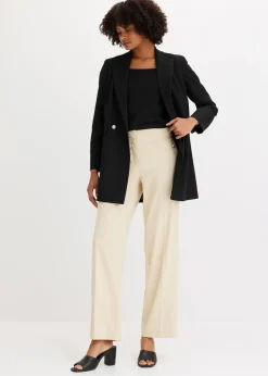 Longblazer mit dekorativen Knöpfen