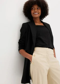 Longblazer mit dekorativen Knöpfen