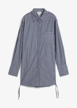 Longbluse aus reiner Baumwolle