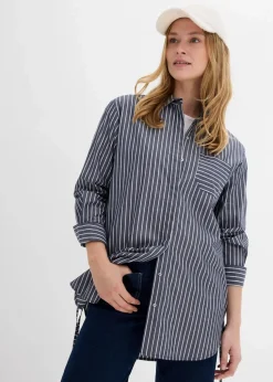 Longbluse aus reiner Baumwolle