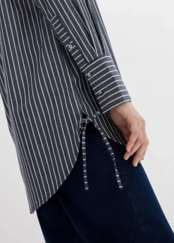 Longbluse aus reiner Baumwolle