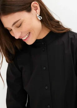 Longbluse aus Baumwoll-Mix