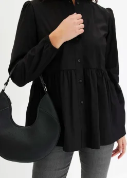 Longbluse aus Baumwoll-Mix