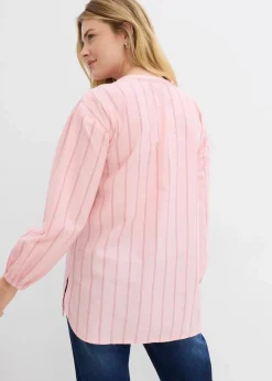 Longbluse aus Baumwollpopeline